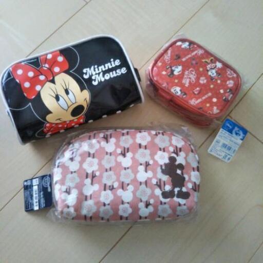 ディズニーポーチ3個セット まな 中央前橋のその他の中古あげます 譲ります ジモティーで不用品の処分