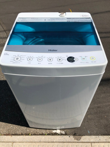2018年製 Haier ハイアール 5.5Kg 全自動洗濯機 JW-C55A