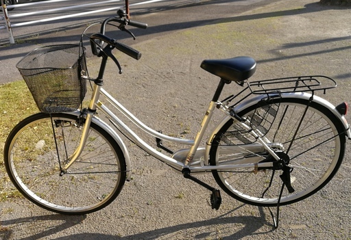 26型シルバー 自転車 ママチャリ 取引中 まめだいふく 八千代の自転車の中古あげます 譲ります ジモティーで不用品の処分