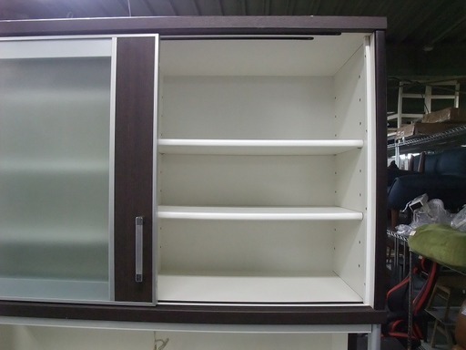 R0984) ニトリ キッチンボード フーガ120 DBR 2011年製! 食器棚 店頭取引大歓迎♪