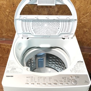 管理KRS201】TOSHIBA 2019年 AW-6G6 6.0kg 洗濯機 ②