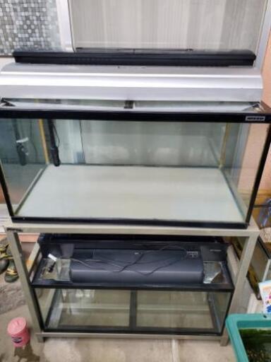 90cmガラス水槽セット‼️