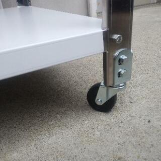 ステンレステーブル付　業務用ガス式　鉄板焼きグリラー　テイクアウト出前大量調理に
