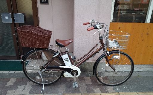 Panasonic ViViアンサンブル 26吋電動アシスト自転車 [新品]バッテリー8.9Ah+充電器+スペアキー2本/チョコブラウン