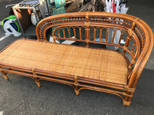 ★籐　家具　ベンチ　イス　3人がけ　お値下げ★