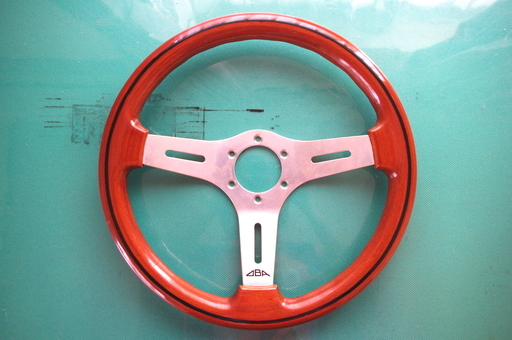 OBA ステアリング OBA オバ ステアリング 35パイ ウッド 旧車 当時物