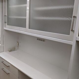 0426-17 食器棚 レンジボード 139幅 スチームオーブン...