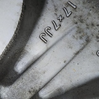 17インチ☆美品 4本☆アルファード純正 ヴェルファイア エスティマ クラウン マークＸ カムリ プリウスα アルファ【富山】10系 トヨタ純正 後期　