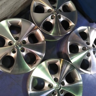 17インチ☆美品 4本☆アルファード純正 ヴェルファイア エスティマ クラウン マークＸ カムリ プリウスα アルファ【富山】10系 トヨタ純正 後期　