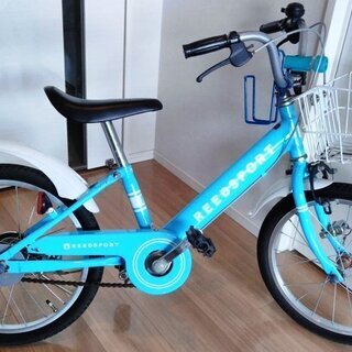 状態良好☆18インチ自転車　新品で２年前に購入　水色/人気の新色...