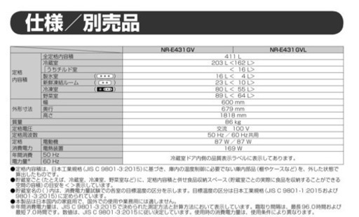 値下げしました！】Panasonic冷蔵庫冷凍庫 2015年製美品 4月中限定掲載！