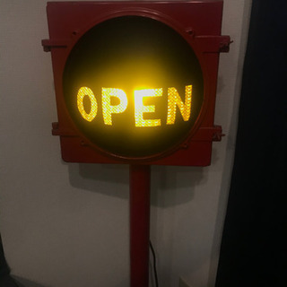 本物信号機OPENサイン