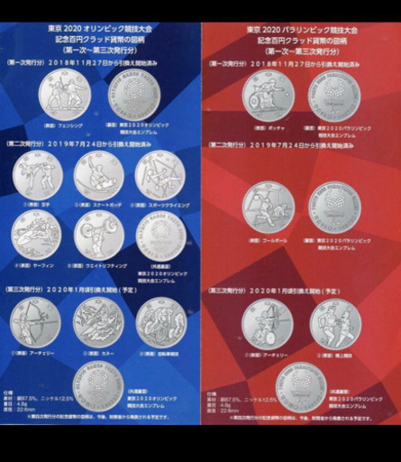 東京オリンピック 2020 記念硬貨 13種 一次 二次 三次