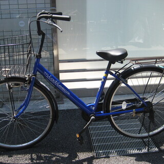 ２６インチ自転車＊青のママチャリ
