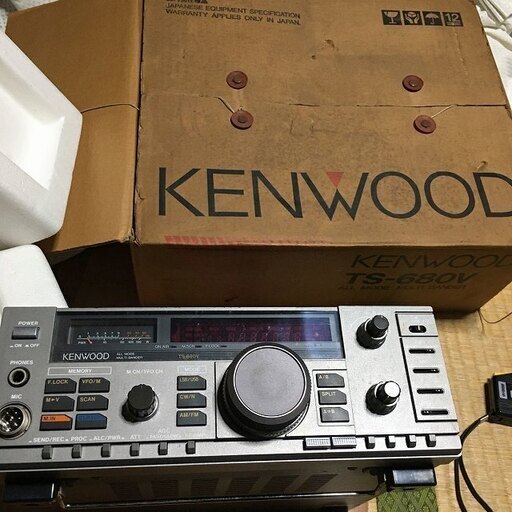 KENWOOD ケンウッド オール モード マルチ バンダー HF 50MHz アマチュア無線機 TS-680V 本体のみ 動作未確認 ジャンクにて