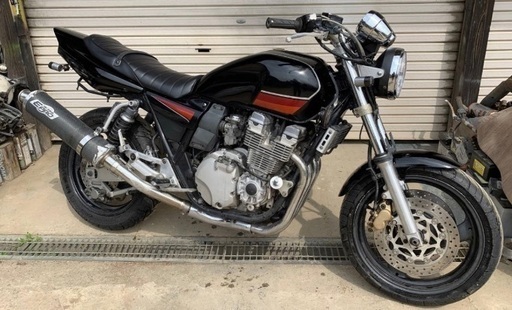 XJR400R ４HM 後期型　xj400d仕様　転倒車　エンジン実働　書付