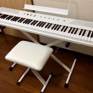 ALESIS Recital White ペダル+スタンド+イス...