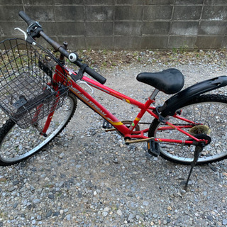 自転車　22型　赤色