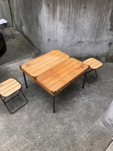 サウスフィールダド　折りたたみ ロー　ウッドテーブル イス キャンプ アウトドア