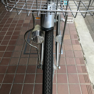 26インチ maruishi外装6段変速 ledオートライト付き シルバー