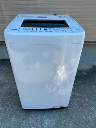 洗濯機4.5kg 2019年製