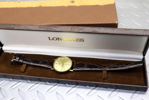 LONGINES QUARTZ ロンジン ゴールドカラー クォーツ メンズ腕時計