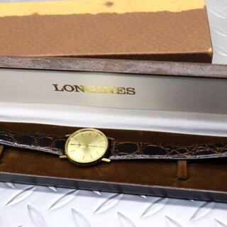 LONGINES QUARTZ ロンジン ゴールドカラー クォーツ メンズ腕時計 www