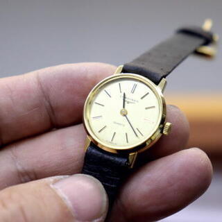 新品 LONGINES QUARTZ ロンジン ゴールドカラー クォーツ レディース腕時計