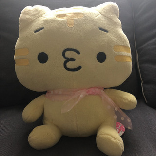 顔文字にゃんこ　ぬいぐるみ