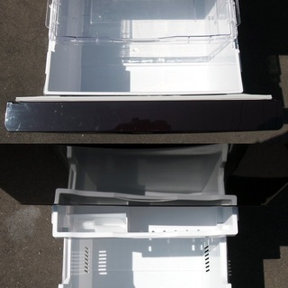 【41】 17年製 日立 315 L 3ドア 冷凍冷蔵庫 R-K320HV まんなか野菜 ダークブラウン 