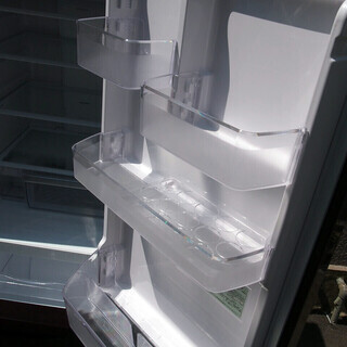 41】 17年製 日立 315 L 3ドア 冷凍冷蔵庫 R-K320HV まんなか野菜 ダーク