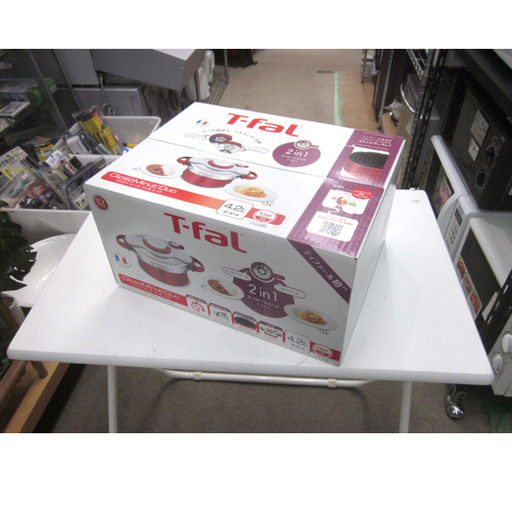 【新品未開封】T-fal クリプソ ミニット デュオ 4.2L 2~4人用 P4604236 レッド ティファール 赤 圧力鍋 なべ 調理器具 キッチン 雑貨 札幌 本郷通店