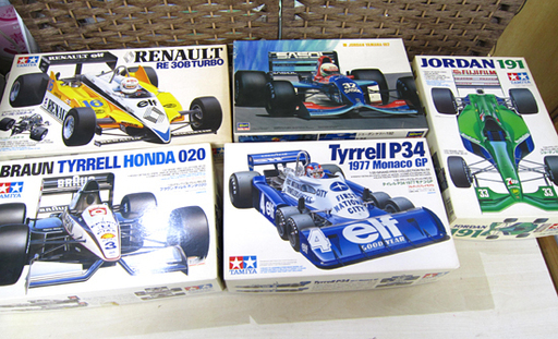 未組立 タミヤ プラモデル ルノー RE-30Bターボ/ブラウン・ティレル ホンダ020/タイレル P34 1977 モナコGP/ジョーダン 191 ハセガワ ジョーダン ヤマハ 192