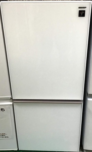 【送料無料・設置無料サービス有り】冷蔵庫 2018年製 SHARP SJ-GD14D-W 中古