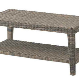 (値下げ)高級人工ラタン　クッション付 ガーデンファニチャーラウンド4点セット