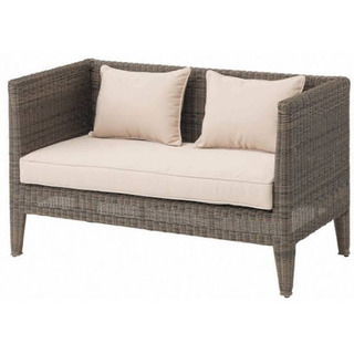 (値下げ)高級人工ラタン　クッション付 ガーデンファニチャーラウンド4点セット