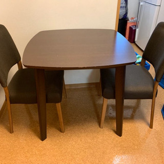 ⭐️2人用食卓と椅子2個セット⭐️
