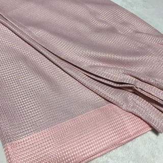 遮光ワッフルカーテン・ピンク幅100×長178
