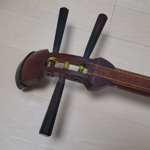 三味線　ケース　2点セット　中棹　紅木　破れ無し　初心者　入門用 三味線 ケース付き 三味線 ケース 2点セット 中棹 紅木 破れ無し