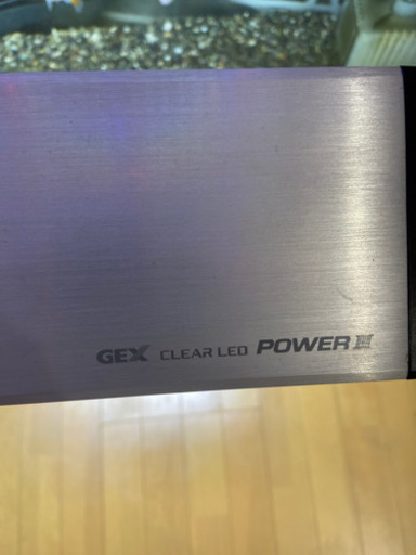 GEX600スリム水槽、LED照明、外掛けフィルターセット