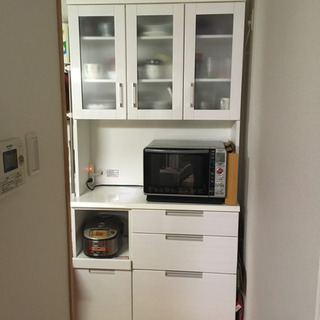 （値段変更！）【美品】ニトリ　カップボード　キッチンボード　食器棚