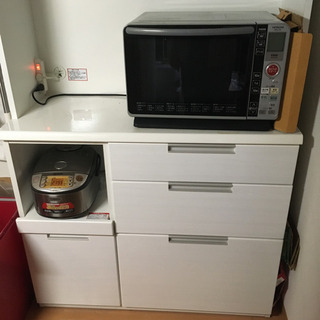 （値段変更！）【美品】ニトリ　カップボード　キッチンボード　食器棚
