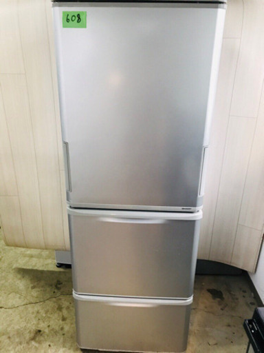 608番 SHARP✨ノンフロン冷凍冷蔵庫✨SJ-WA35Y-S‼️