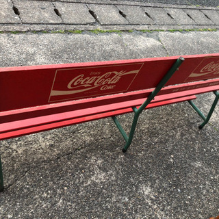 コカコーラ レトロベンチ アンティーク 屋外屋内ベンチ