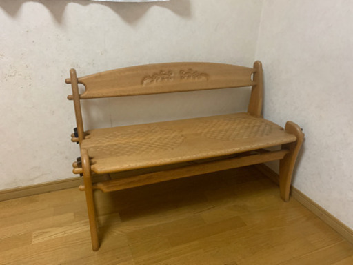 見事な創造力 【美品】木製ベンチ 椅子