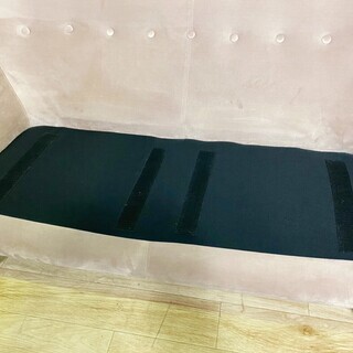 4*83 Francfranc フランフラン ナビア ソファ ベルベット ピンク 2人掛け ソファー