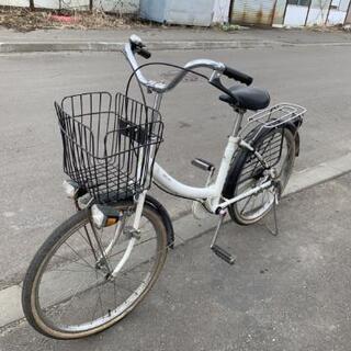 自転車◆ホワイト◆22インチ◆市内配送可能!!