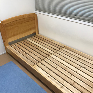 木製パイン材シングルベッド(解体済み)