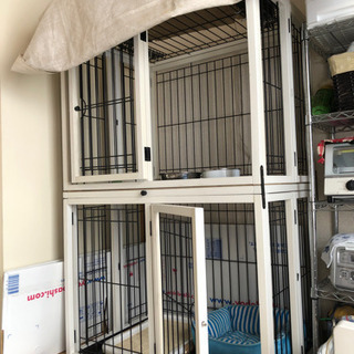 犬二階建てゲージ