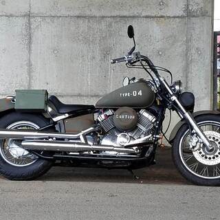 発送可★ヤマハ ミリタリー！ ドラッグスター400 4TR 試走動画有★交換下取り上取り可札幌 発送可☆ヤマハ ミリタリー！ ドラッグスター400 4TR 試走動画有☆交換